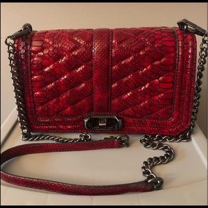 Python Rebecca Minkoff love crossbody